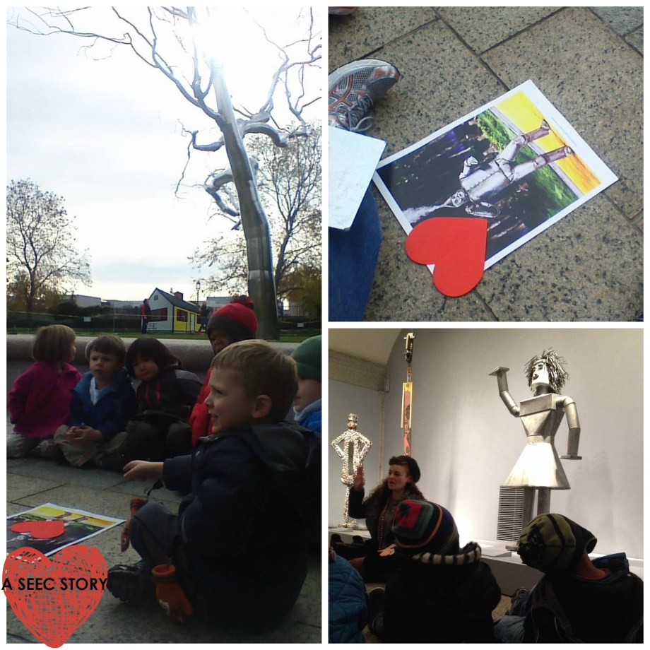 tin man heart collage