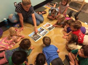 Erin Pruckno with her PreK3 Wallaby Class