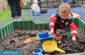 mud box, dirt, play